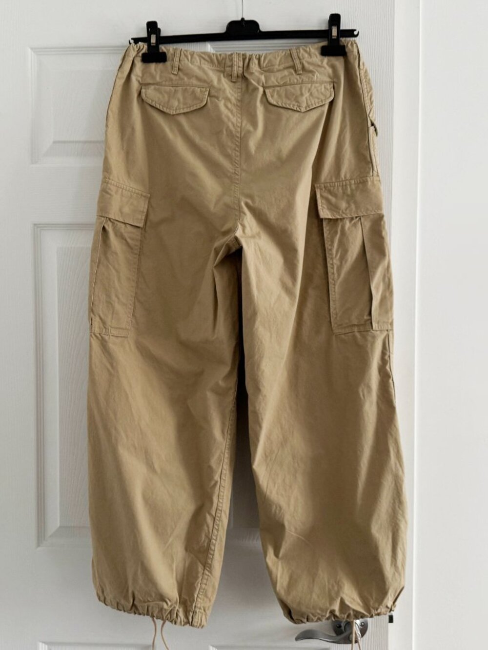 R13 Balloon Army cargo trousers in Khaki, size Small. Fits size S/M - Picture 13 of 15